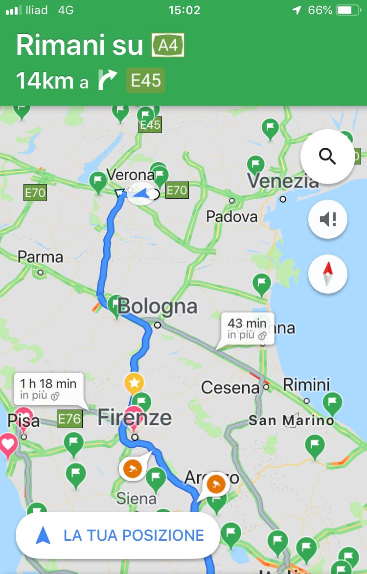 Direzione Verona!