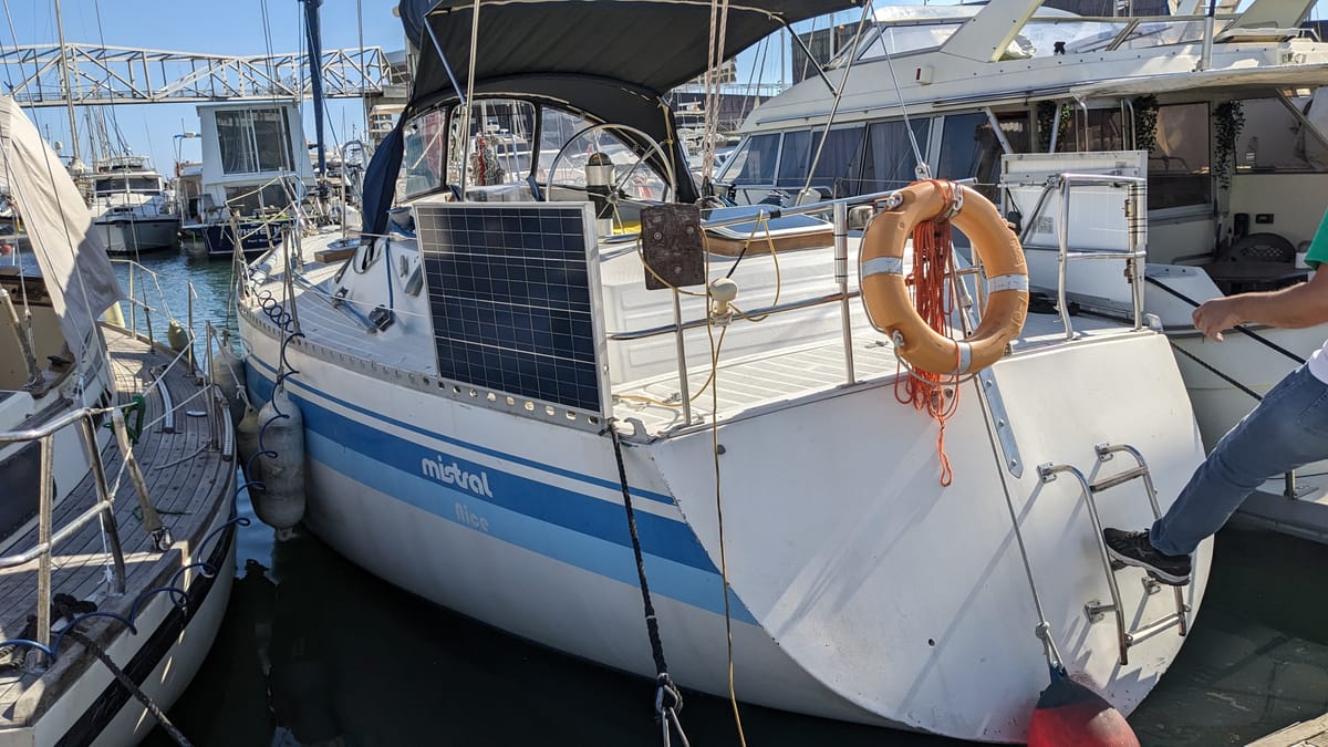 Prima notte in mare.