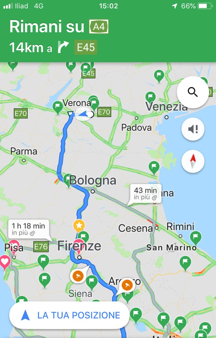 Direzione Verona!