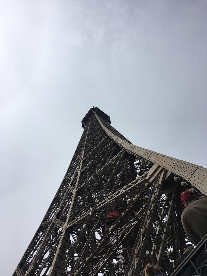 La scalata della Tour Eiffel.